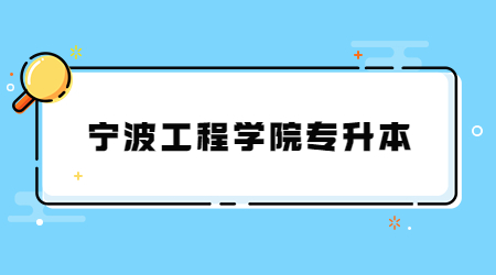 寧波工程學(xué)院專升本